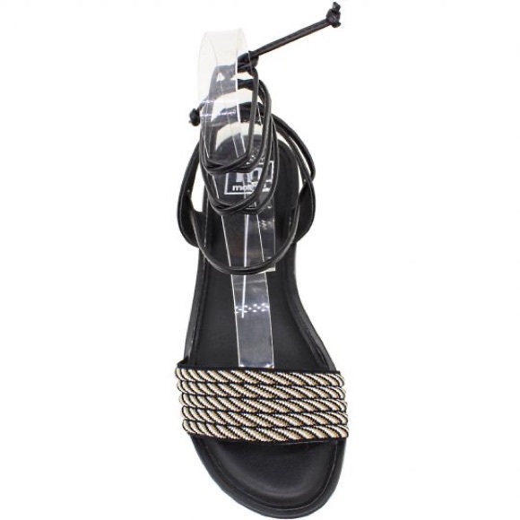 Moleca Women’s Black Casual Strappy Flat Sandals - Picture 4 of 6